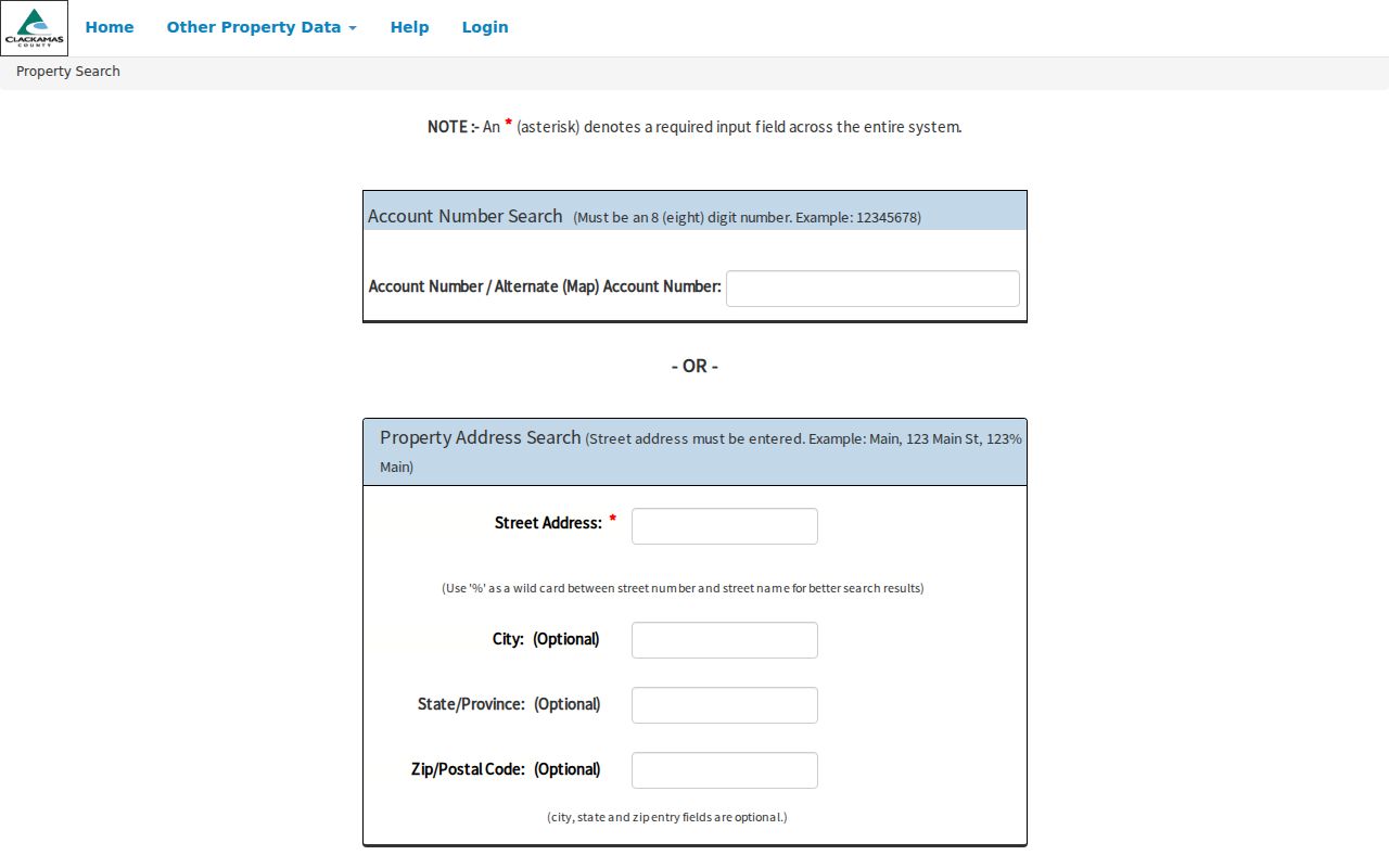 Oregon City ZIP directory AscendWeb address refiners